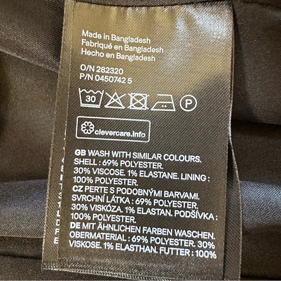 H&M Black Single Button Classic Blazer Women’s Size 12 - Picture 12 of 15